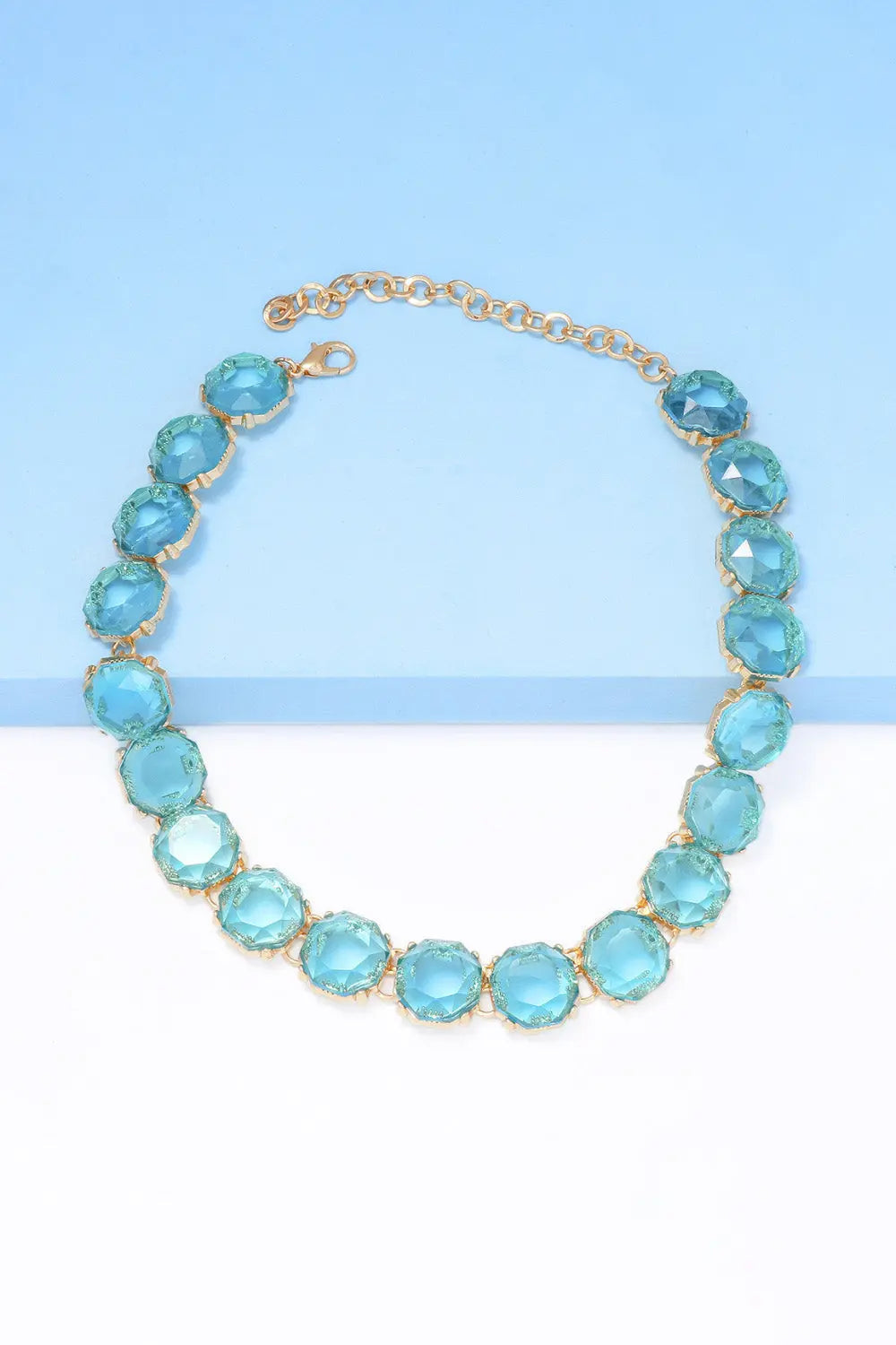Lovcia Zinc Alloy Resin Necklace-Necklaces-Black-One Size-Black