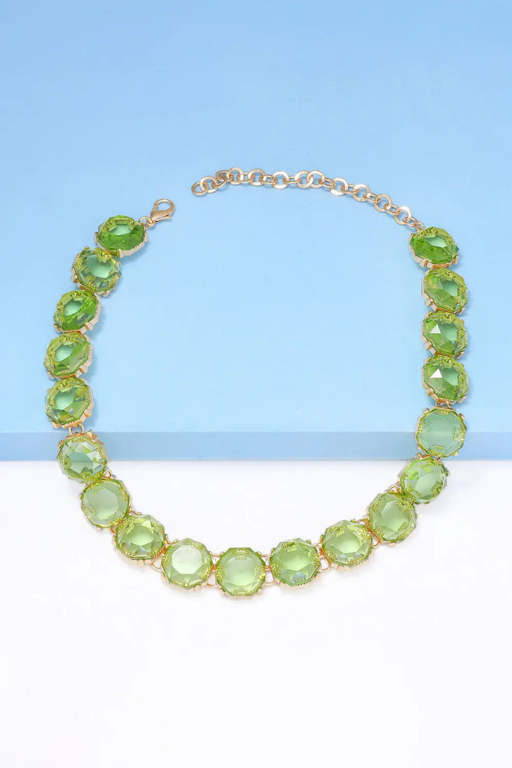Lovcia Zinc Alloy Resin Necklace-Necklaces-Black-One Size-Black