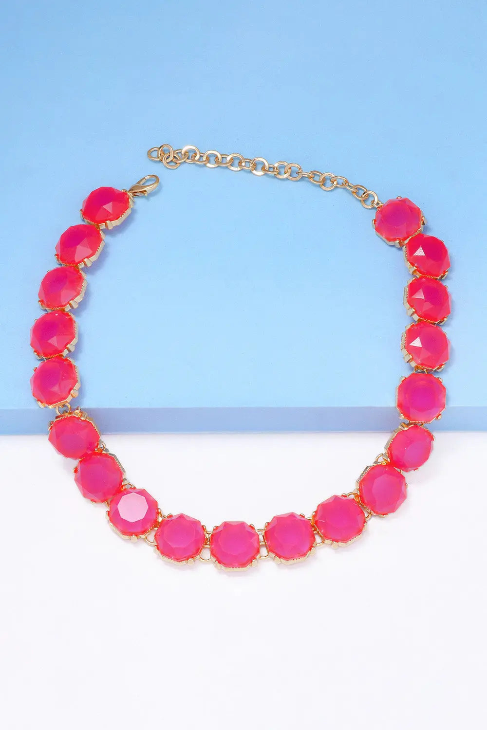 Lovcia Zinc Alloy Resin Necklace-Necklaces-Black-One Size-Black