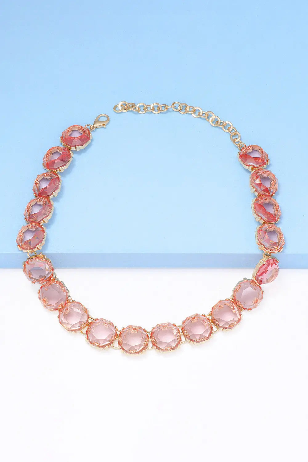 Lovcia Zinc Alloy Resin Necklace-Necklaces-Black-One Size-Black