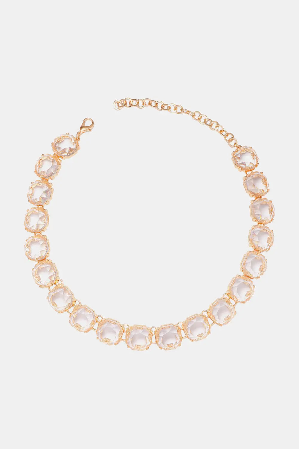 Lovcia Zinc Alloy Resin Necklace-Necklaces-Transparent-One Size-Transparent