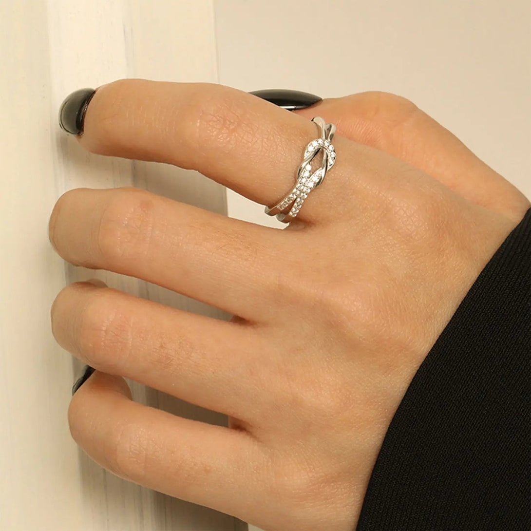Lovcia Zircon 925 Sterling Silver Ring-Rings-Silver-5-Silver