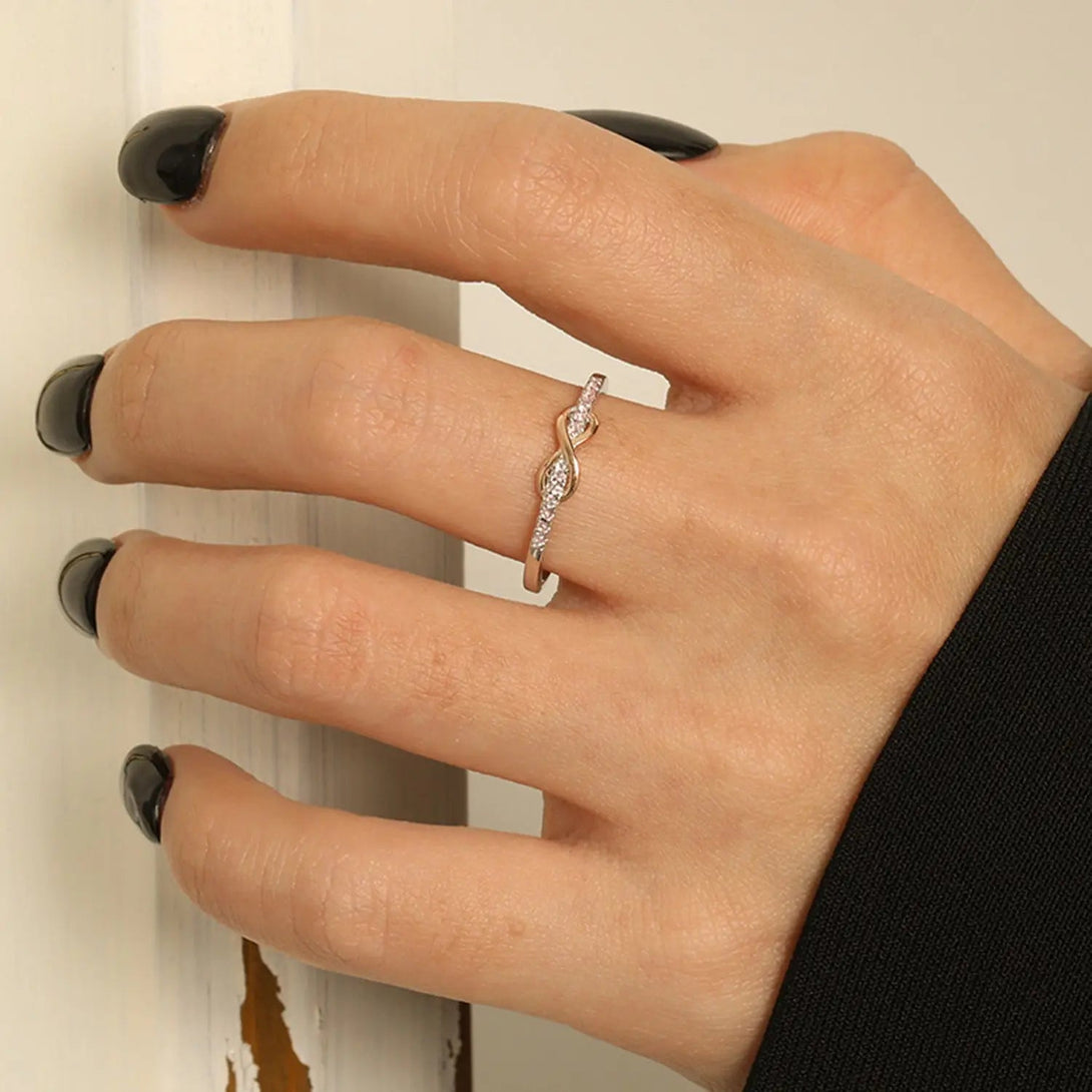 Lovcia Zircon 925 Sterling Silver Ring-Rings-Silver-5-Silver