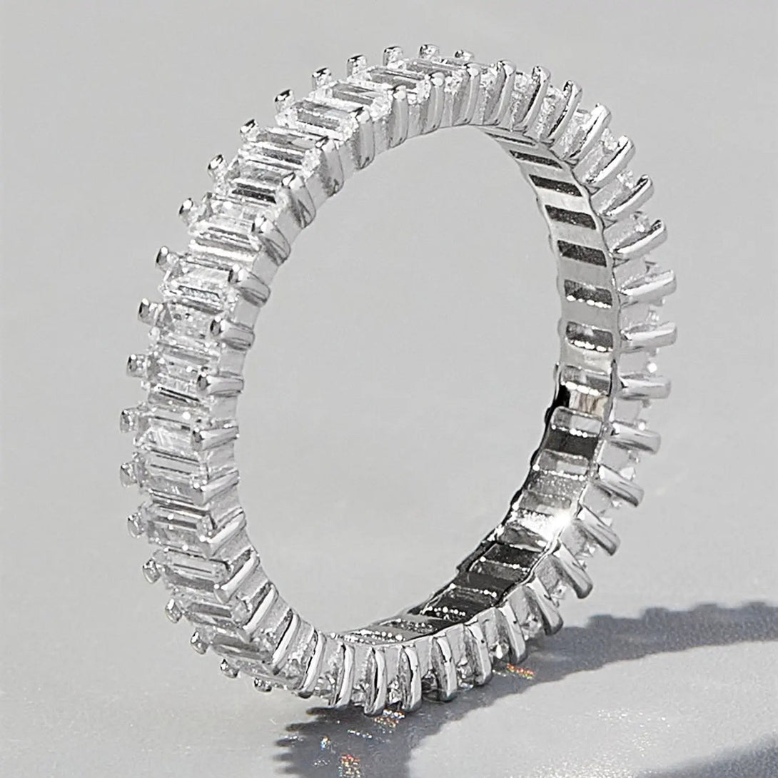 Lovcia Zircon 925 Sterling Silver Ring-Rings-Silver-6-Silver