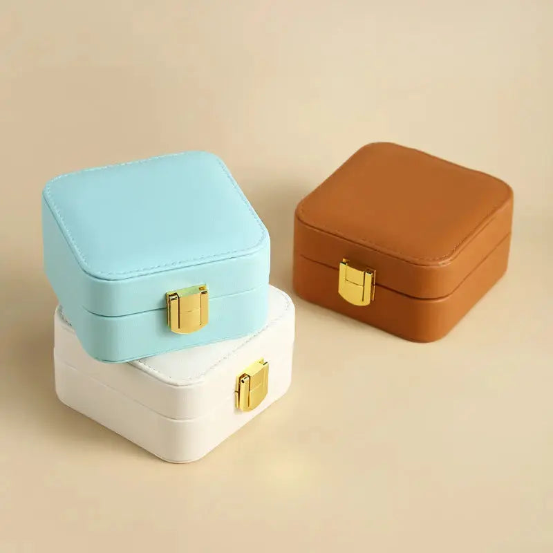 Lovcia® Mini Marvel Portable Jewellery Storage Box-Jewelry Storage Box-Beige-Beige