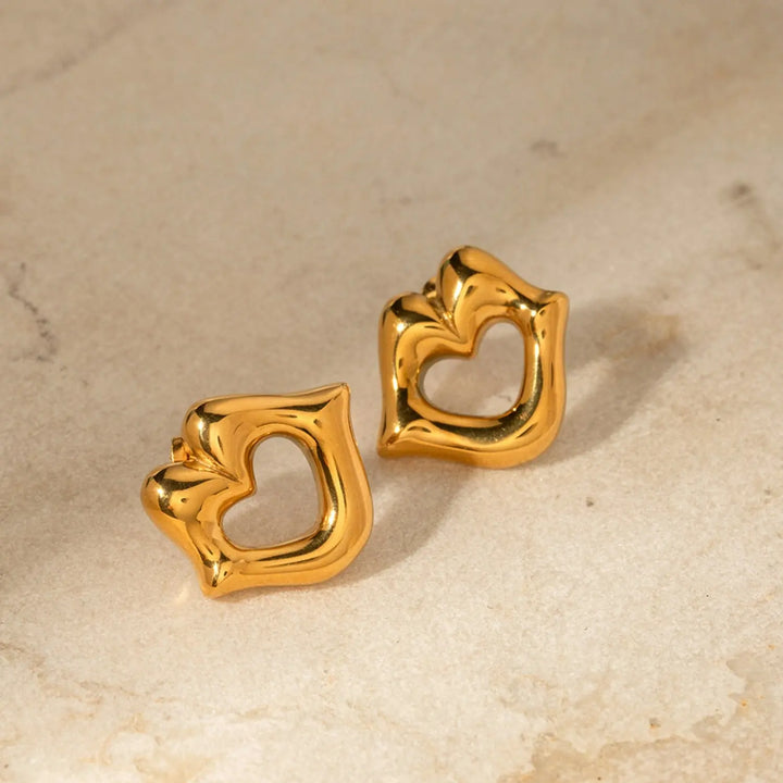 LOVCIA Lip 18K Gold-Plated Stud Earrings